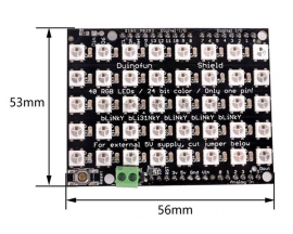 40Bit WS2812B 5050 RGB LED Driver Module Programmable LED Lamp Matrix for UNO R3